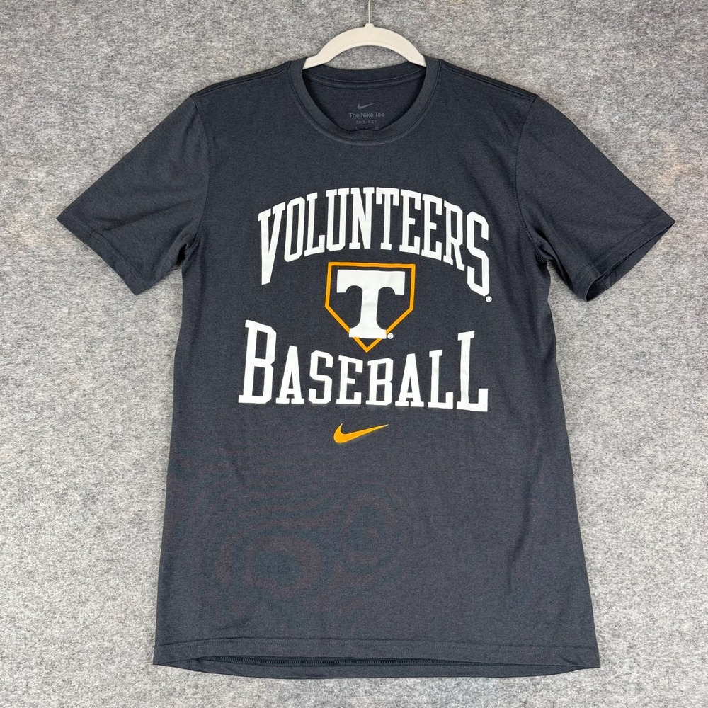 Nike Dri Fit Tennessee Volunteers Vols Baseball Legend T-Shirt Gray Mens Small S